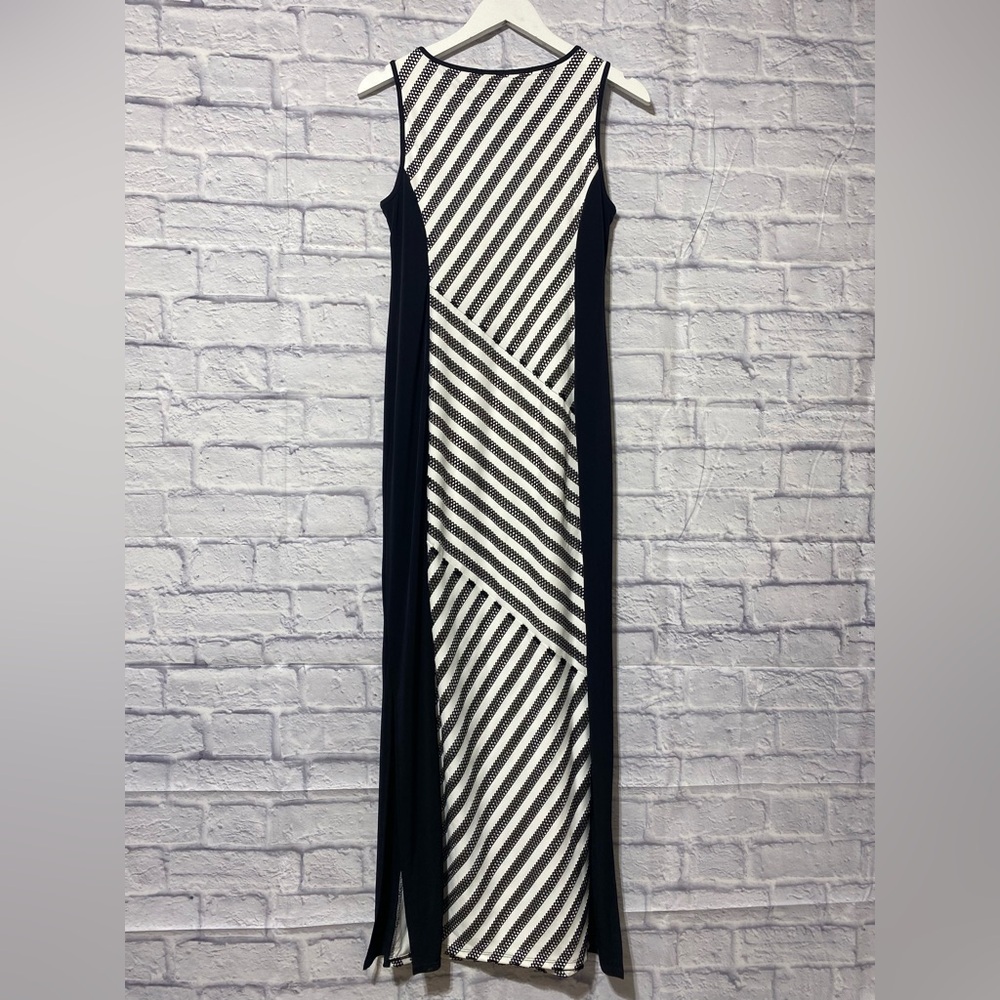 NWT chicos long dress cream and black
